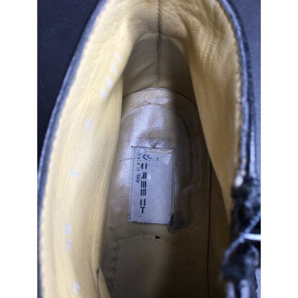 Moreschi Side Zip Leather Ankle Boots Made in Italy Men Size 8 Black - Picture 9 of 12